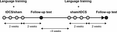 Enhancement of Facilitation Training for Aphasia by Transcranial Direct Current Stimulation